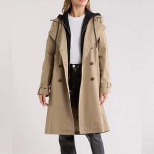 NWT Rebecca Minkoff Trench Coat with Detachable Hood